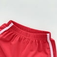 thumbnail image 4 of Baby Girls Autumn Strawberry Print Sleeveless Vest Shorts Outfits Set Clothes, 4 of 7