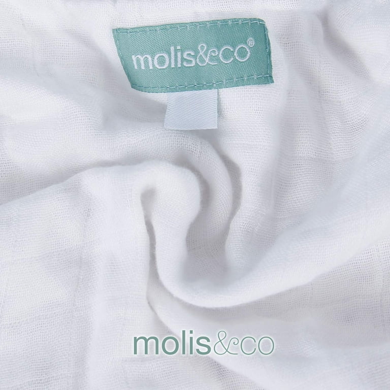 Molis & co Premium Muslin Sleeping Bag for Newborn, Super Soft and Light  Sleep Sack, Unisex Grey Leaf Print.6-12 Months Infant, 31.5 0.5 TOG 
