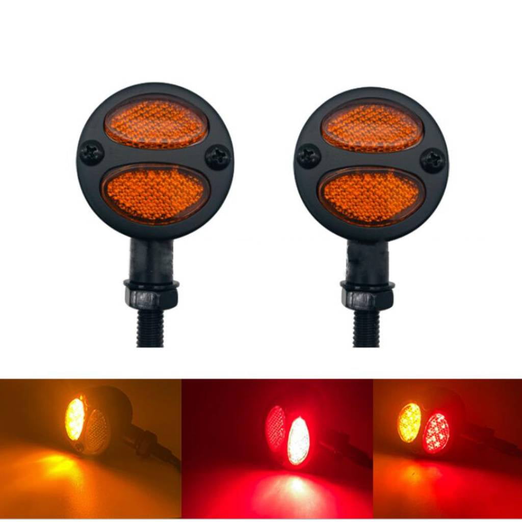 2Pcs DC 12V Red Electrical Circuits LED Lamp/Indiator Light Emergency Signal 