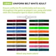 thumbnail image 2 of Champion Sports UBWH Adult Baseball & Softball Uniform Belt, White, 2 of 5