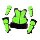 thumbnail image 5 of Traje protector infantil para motociclistas, rodilleras y coderas para ciclismo, patinaje y actividades al aire libre. Verde, 5 of 9