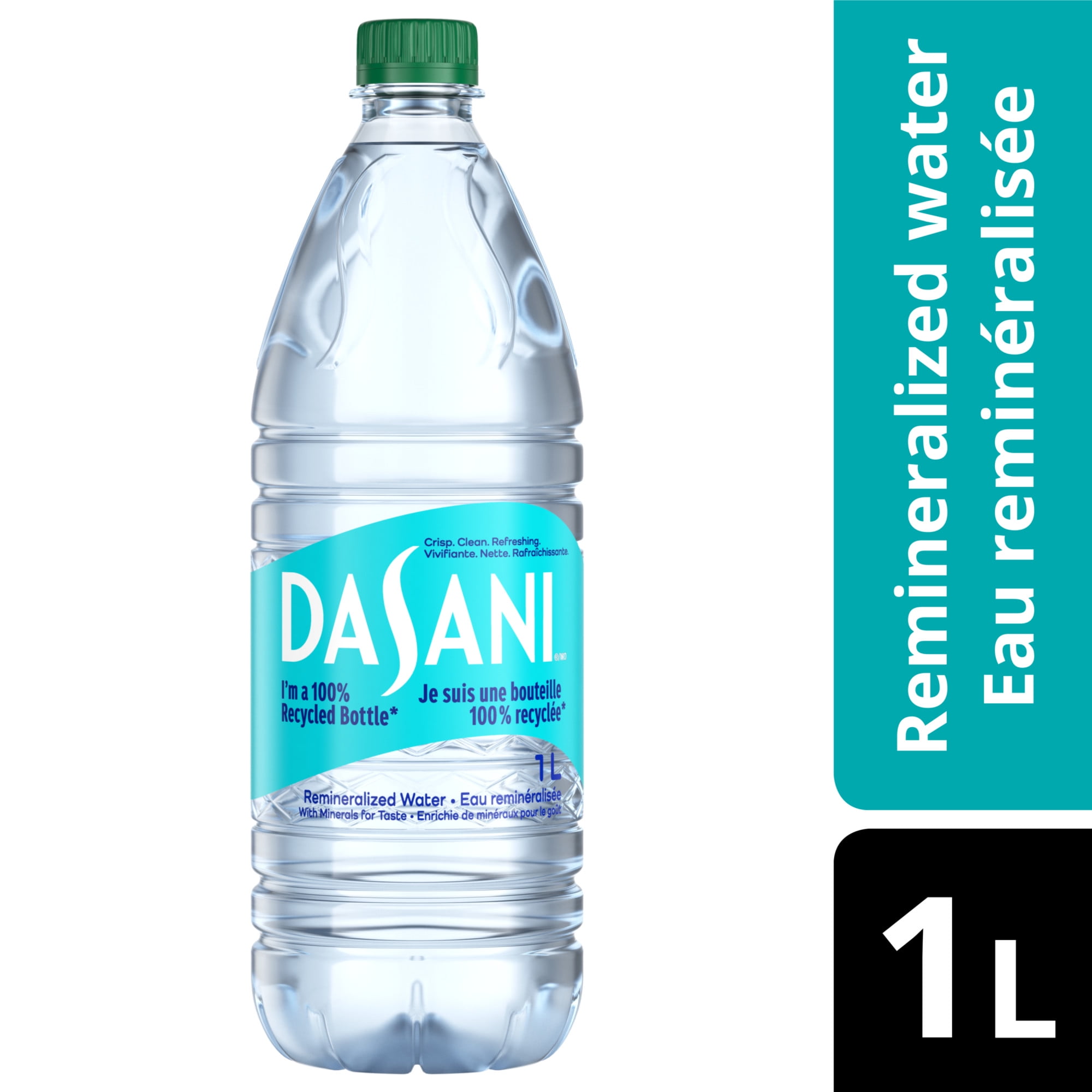 Dasani Water Bottle, 1 Liter, 500 mL