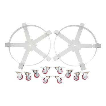 2PCS 55 Gallon Drum Dolly Barrel Dolly Cart 1200 lbs Heavy Duty with Wheels
