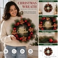 thumbnail image 3 of Dmlowu Christmas Wreath for Front Door, Artificial Wreaths for Front Door Wall Window, Christmas Decorations Indoor Ourdoor, 3 of 7