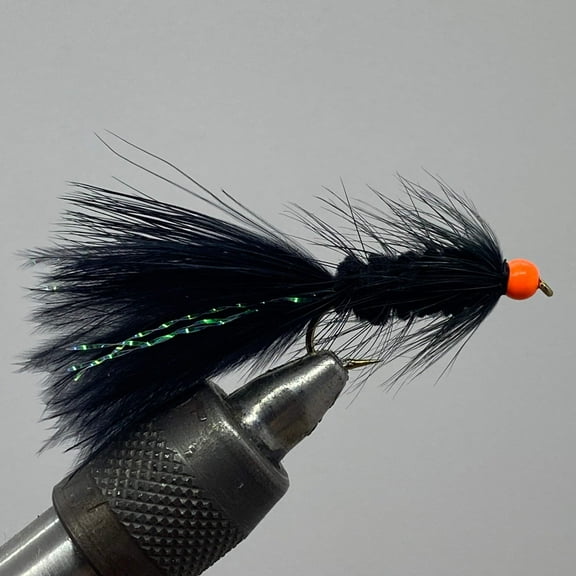 One Dozen (12) - Hothead Wooly Bugger - Black - Streamer