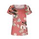 thumbnail image 5 of Fiudx Ofertas de La Semana Blusa Holgada de Manga Corta con Cuello En V Informal Estampada a La Moda para Mujer, 5 of 6