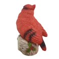 thumbnail image 3 of Oiseau Rouge Cardinal Costaud sur une Statue de Branche Sculpture Figurine, 3 of 5