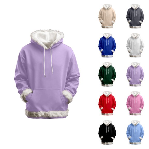 Women's Pullover Hoodie with Pockets Fall Winter Color Block Sweatshirt Hoodie Pullover Tops