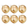 thumbnail image 3 of Aurorax Shatterproof Christmas Ball Ornaments,6 Pcs Christmas Tree Ornaments Balls Sets,Handmade Yellow Golden Floral Plastic Holiday Ornament Set for Home Decor, 3 of 7