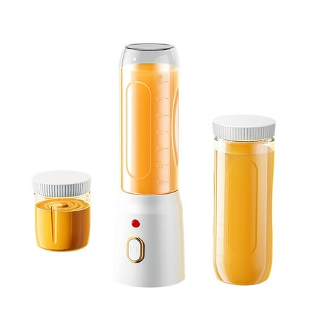 

3 Pcs Portable Juicer Blender for Smoothies & Protein Shakes - Wireless Rechargeable Travel Cup with Powerful Motor - Quiet Operation for Home Gym Office - Easy Clean Detachable Design