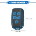 thumbnail image 6 of Unique Bargains 5 Button Smart Remote Key Shell for Land Rover Range Rover 2013-2017 Protector TPU Blue, 6 of 6