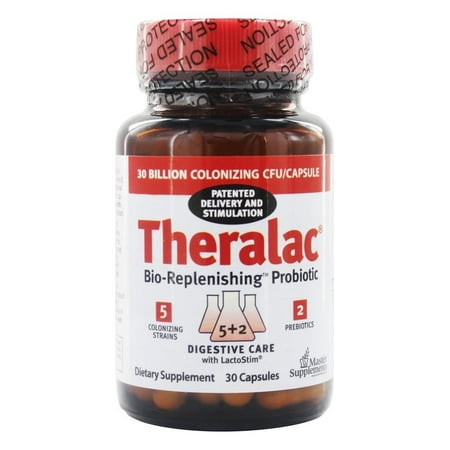 Master Supplements - Theralac Probiotic Master Supplement - 30 Capsules - Walmart.com