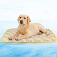 thumbnail image 1 of Colchoneta para dormir con refrigeración para mascotas, 70cm x 50cm, cojín para perro, cojín para gato, manta de cama fría, estera de seda de hielo, cojín de disipación de calor, 1 of 5