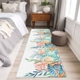 thumbnail image 4 of 2'x6' Rug Runners for Hallways Kitchen, Marine Life Non Slip Entryway Beside Floor Carpet Runner, Nautical Underwater Coral Shell Starfish Watercolor Laundry Room Bedroom Throw Rugs Mat, 4 of 8