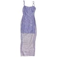 thumbnail image 4 of ASTR The Label Women's Starla Allover Sequin Strappy Midi Dress (X-Small, Lilac), 4 of 5