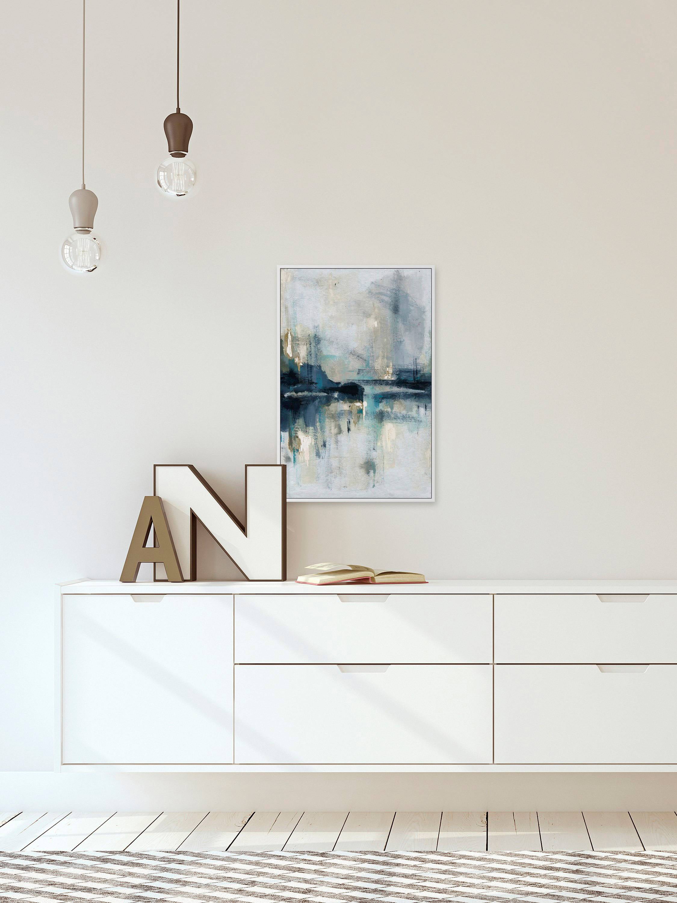 Senne Flueve II Floater Framed Painting Print on Canvas