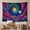 C, variant on XaaKee Tapestry Wall Hanging, Psychedelic Nature Scene Magenta Clouds Room Tapestry, High-Quality Polyester Wall Tapestry For Living Room Bedroom Office, 60x40Inch