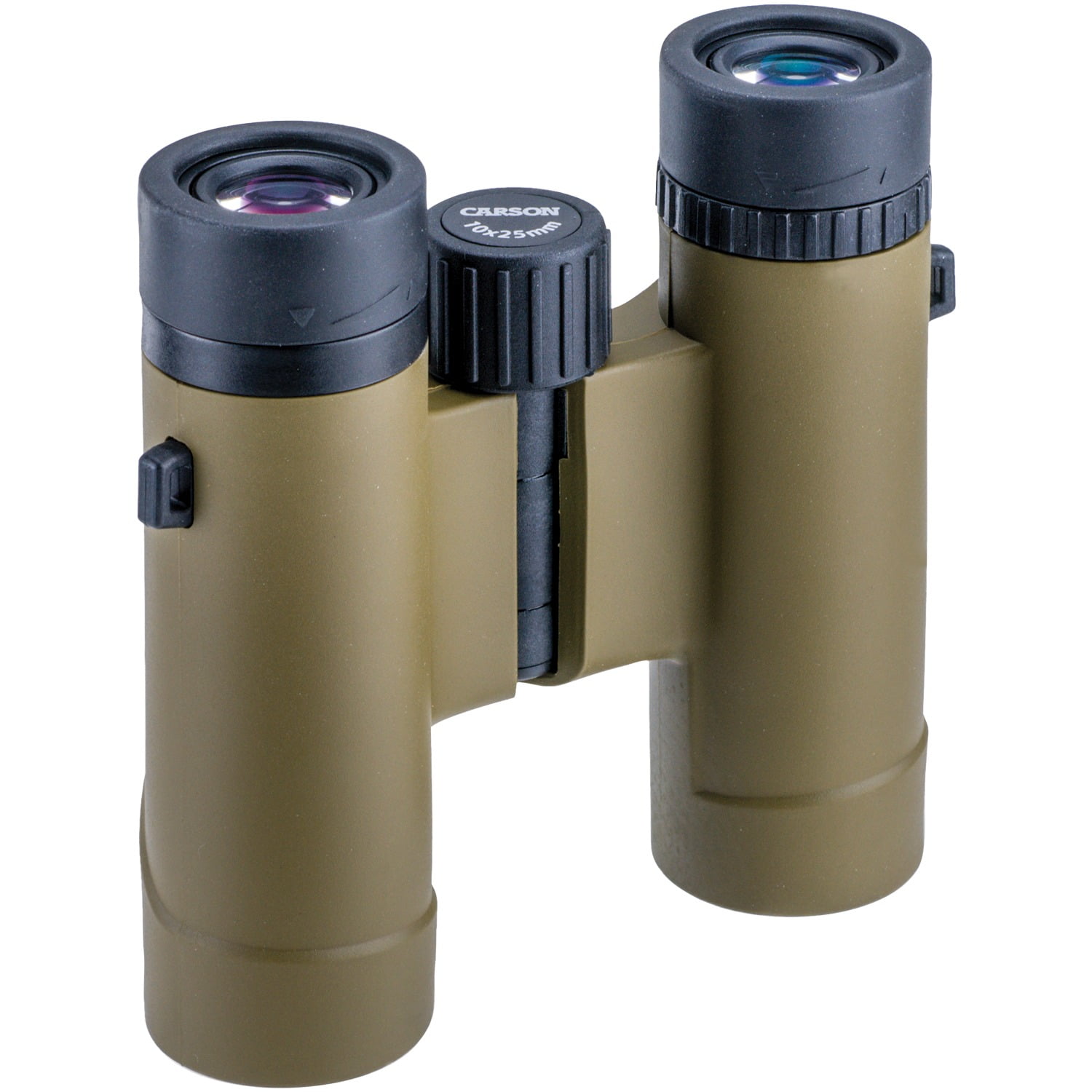 Carson Stinger 10x25mm Compact and Lightweight Binoculars - Includes Pouch, Wrist Strap, and Lens Cloth