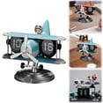 thumbnail image 2 of Time Flying Airplane Flip Clock Automatic Mechanical Desk Clock Creative Aircraft Design Table Decor Unique Decorative Timepiece For Home, 2 of 9