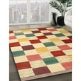 thumbnail image 3 of Ahgly Company Machine Washable Indoor Rectangle Contemporary Mustard Yellow Area Rugs, 8' x 10', 3 of 7