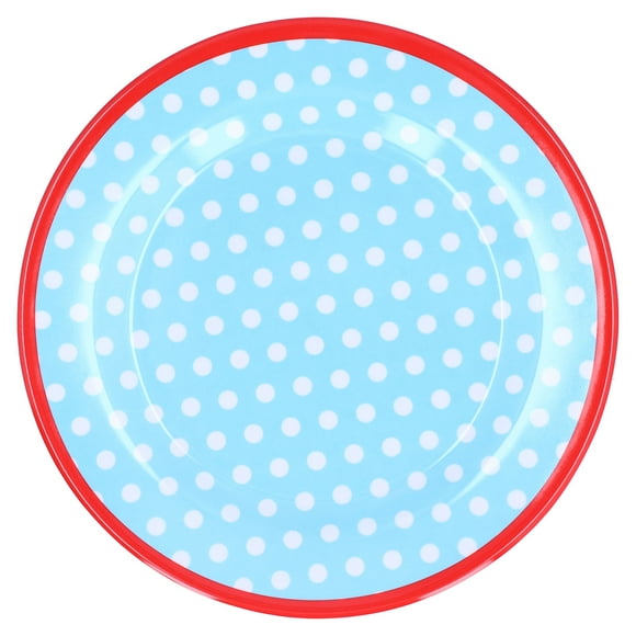 Plato de aperitivos reutilizable, plato de postre decorativo para cena de porcelana de imitación de 9 pulgadas, plato de ensalada, diseño exquisito