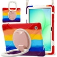 thumbnail image 1 of Funda para Samsung Galaxy Tab A11+ Plus de 11 pulgadas (2025) y A9+ Plus de 11 pulgadas (2023), cubierta de silicona resistente con asa, soporte de 360°, correa y soporte para S Pen., 1 of 9