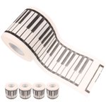 HOOWIFFY Printed Toilet Paper Rolls with Piano Pattern Soft Bathroom Tissue for Home Use Assorted Colors