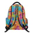 thumbnail image 2 of Chririnla Tie Dye multi-tasche Book Bag for School Hiking, Large Capacity Multi-Pocket Polyester Bookbag, 2 of 10