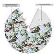 thumbnail image 2 of Lsque Mallard Ducks And Roses Print Christmas Tree Skirt, Tree Skirt with Ties or Velcro, Perfect for Holiday Decorations, Halloween, and New Year-30", 2 of 7