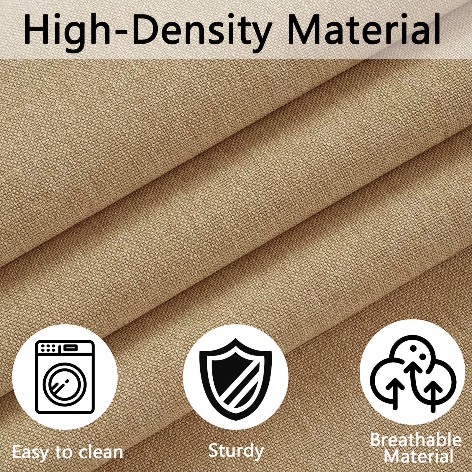FKS LIFE Patio Cushion Covers Replacement Outdoor Patio Seat Cushion Covers Water Resistant Seat Back Slipcovers 25.6*25.6*3.94inches(4 pack)