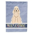 thumbnail image 1 of Carolines Treasures BB5675GF Cocker Spaniel Buff Welcome Garden Size Flag, 1 of 3