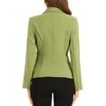 thumbnail image 4 of INSPIRE CHIC Women's Work Blazer Lapel Collar Long Sleeve Jacket Suit Blazer M Matcha green, 4 of 7