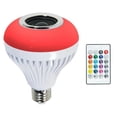 thumbnail image 1 of Lámpara De Altavoz Inalámbrico Bluetooth 4x5-7W LED RGB Luz De Bulbo De Música E27 Regulable Sunnimix Lámpara de bombilla de música, 1 of 8