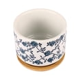 thumbnail image 1 of Succulent Pots  3 Inch  Design for Succulent/Cactus  Ceramic Succulent Cactus Planter Pots with Bamboo Tray(Plants NOT Included), 1 of 6