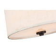 thumbnail image 4 of Woodbridge Lighting Drum 3-Light Fabric LED Pendant in Bronze/Gray, 4 of 5