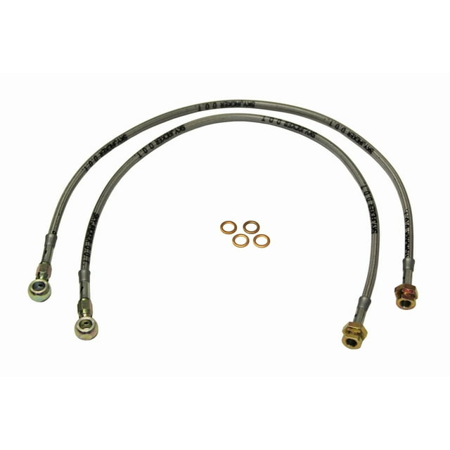 Skyjacker Suspensions Brake Line FBL29 Braided Stainless Steel Hose; Use With 6 Inch To 8 Inch Lift; Set Of 2