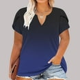 thumbnail image 2 of Xihbxyly Plus Size Tops for Women, V Neck T Shirts for Women Short-Sleeve V-Neck T-Shirt Sexy Wrap Shirt Short Sleeve Tunic Top Shirts Womens Summer Tops Loose Tops Blouse Prime Day 2024, 2 of 5