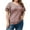 Pink-02, variant on Mittory Womens Plus Size T Shirt V Neck Loose Fit Ruffle Sleeve Summer Hollow Casual Tops Blouse
