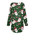 Christmas Costumes Woman 2024 Xmas Snowflake Print Blouse Crew Neck