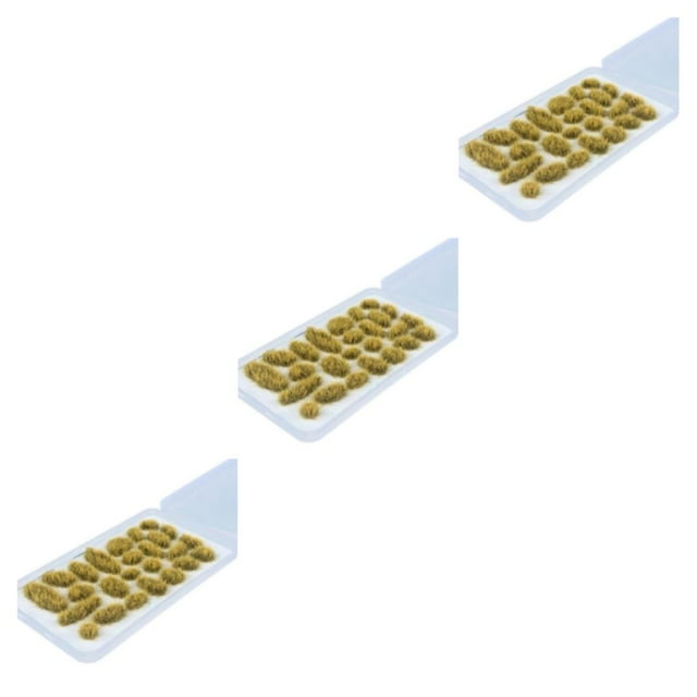 Maoww Natural 25x Simulation Cluster Grass for Train Scenery Decor Accessory Summer Green 6mm 3Set