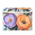 thumbnail image 7 of Yayeee Collapsible Cube Storage Bin with Lid Fabric Closet Decorative Basket with Handles, Bright Flowers, 7 of 7