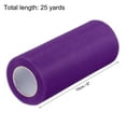thumbnail image 2 of Uxcell Tulle Rolls Fabric Spools 6" 25 Yards Dark Purple Red for Decoration Wrapping Wedding DIY Crafts, 2 of 5