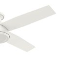 thumbnail image 3 of Hunter Ventilateur de Plafond Profil Bas 52 Pouces avec Télécommande, Blanc, 3 of 5