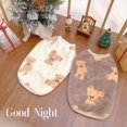 thumbnail image 3 of Mono de franela con estampado de oso para mascotas, Jersey de invierno de felpa para perros pequeños y medianos, pijama bonito para Chihuahua y Caniche, 3 of 4