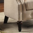 thumbnail image 3 of Furniture of America Sofi Contemporary Fabric Upholstered Accent Chair in Ivory, 3 of 6