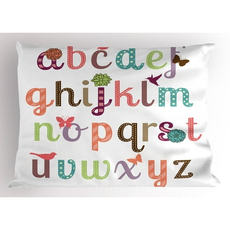 Letters Pillow Sham Girly Feminine Typography Set Colorful Letters Beauteous Girly Decorative Pillows Letters Pillow Sham Girly Feminine Typography Set Colorful Letters Beauteous Girly Decorative Pillows