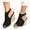 Black, variant on Wioihee Women Solid Summer Ladies Comfy Sandals Slope Heel Casual Beach Shoes Black 8(40)