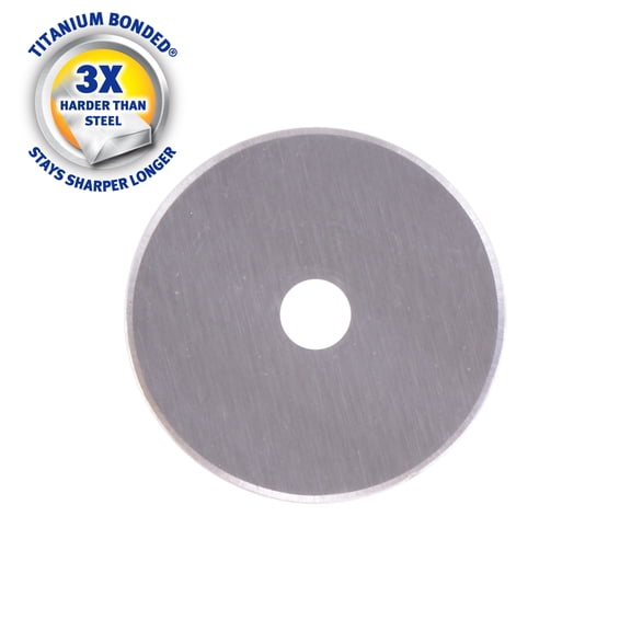Westcott 45mm Rotary Fabric Cutter Replacement Blade for Sewing, Titanium Bonded, Craft & Sewing Tool, 1-Count