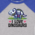 thumbnail image 4 of Inktastic Girl Dinosaur I Love Dinosaurs Girls Baby Bodysuit, 4 of 5