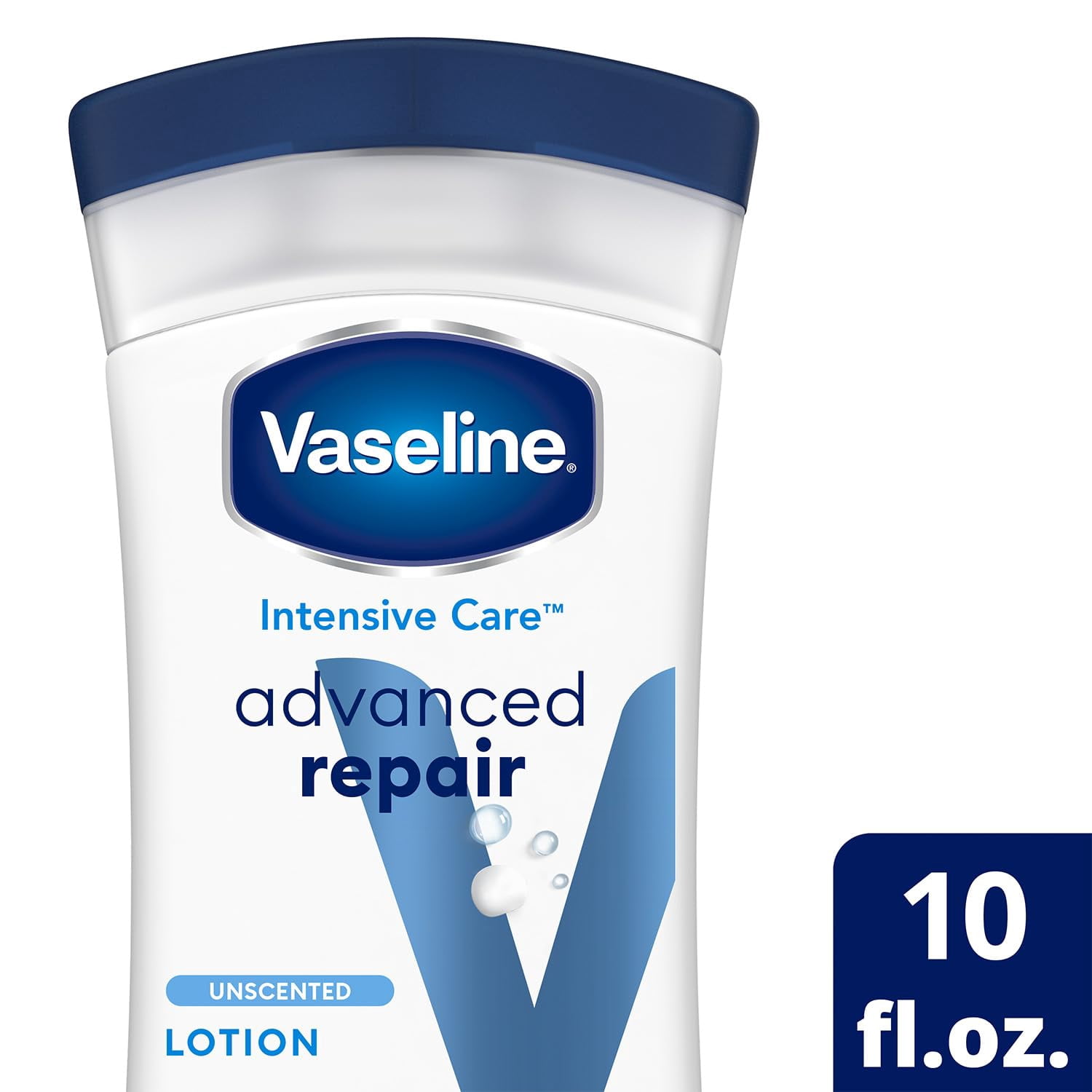 Pack of 2 Vaseline Intensive Care Advanced Repair Body Lotion - Unscented, 10 oz (Package May Vary)